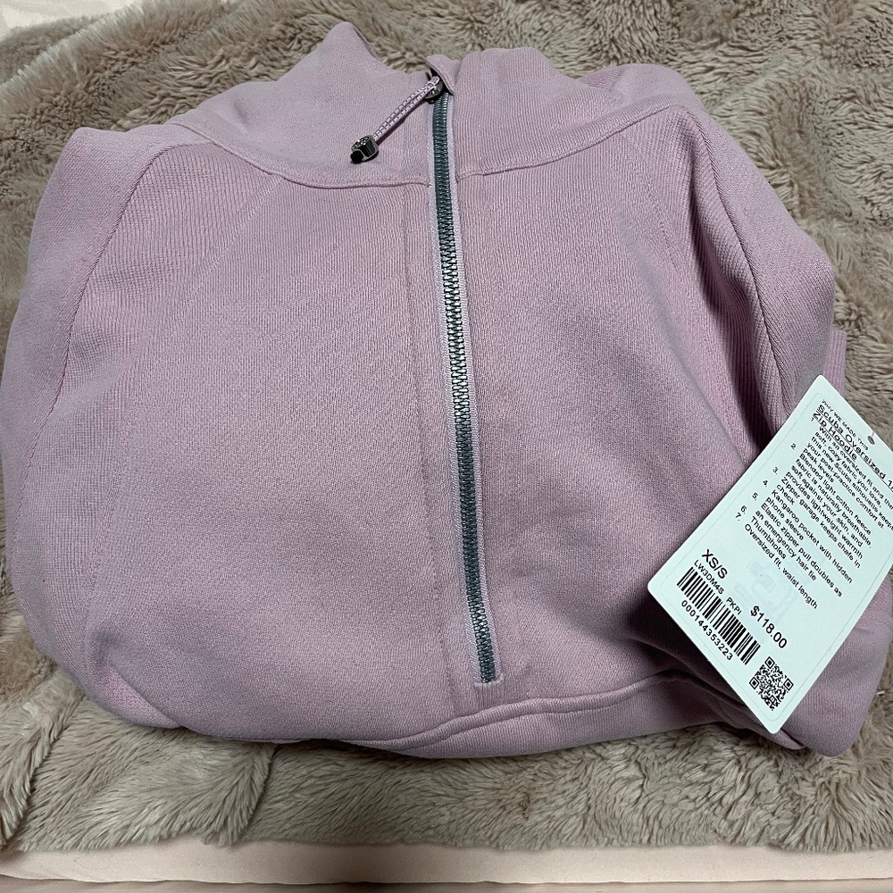 NWT Scuba Half Zip Pink Peony